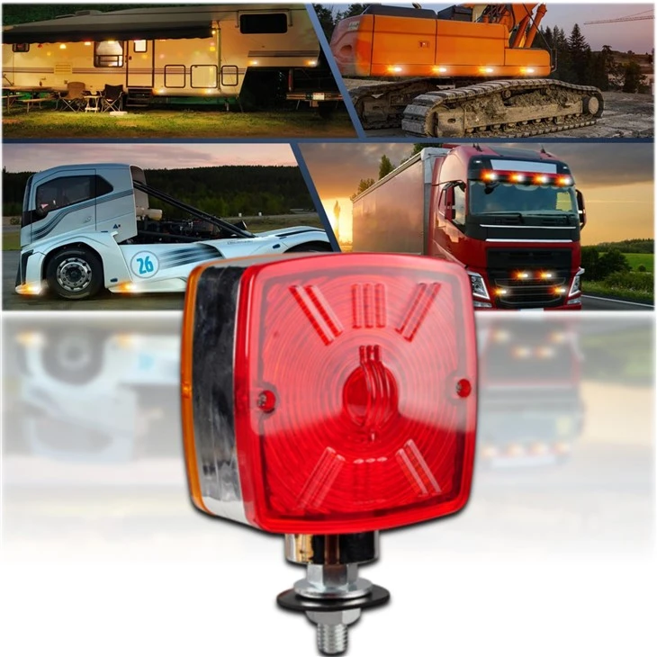 Luci di avvertimento per rimorchi IP65 double face da 96 W per camion industriali